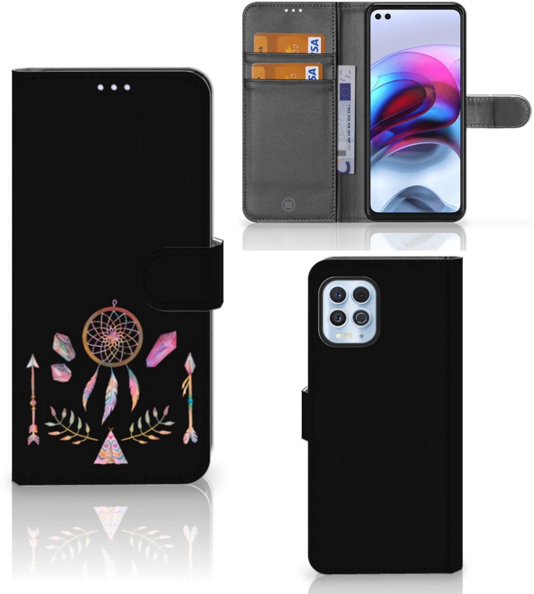 Motorola Moto G100 Leuk Hoesje Boho Dreamcatcher