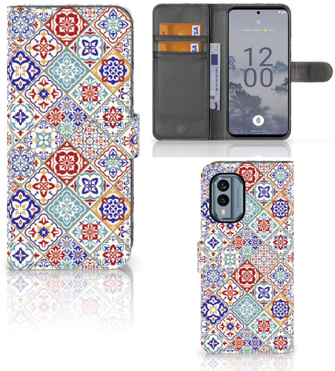 Nokia X30 Bookcase Tiles Color