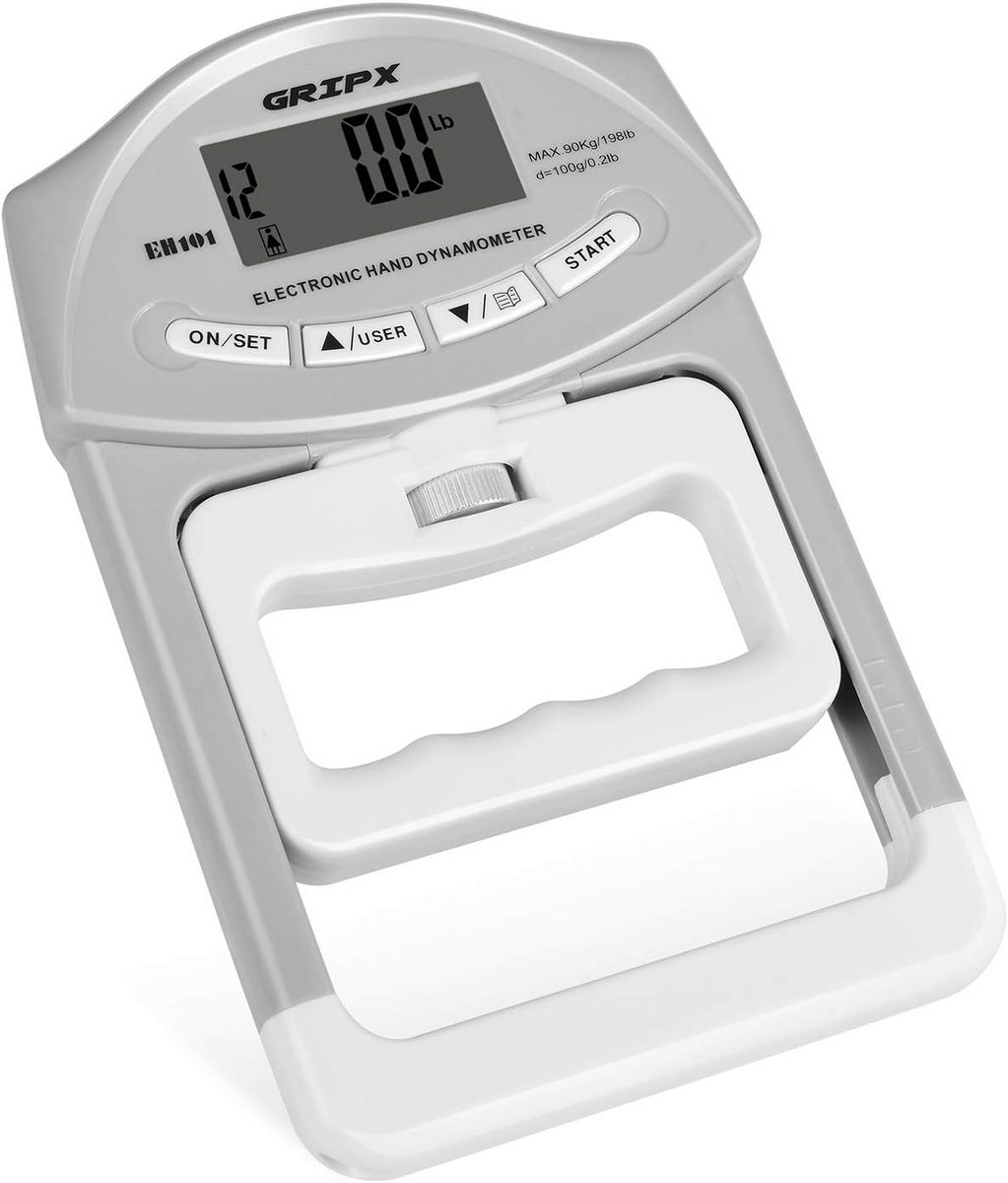 Digitale Hand Dynamometer voor Gripsterkte Meting – Tot 90 kg/198 lbs
