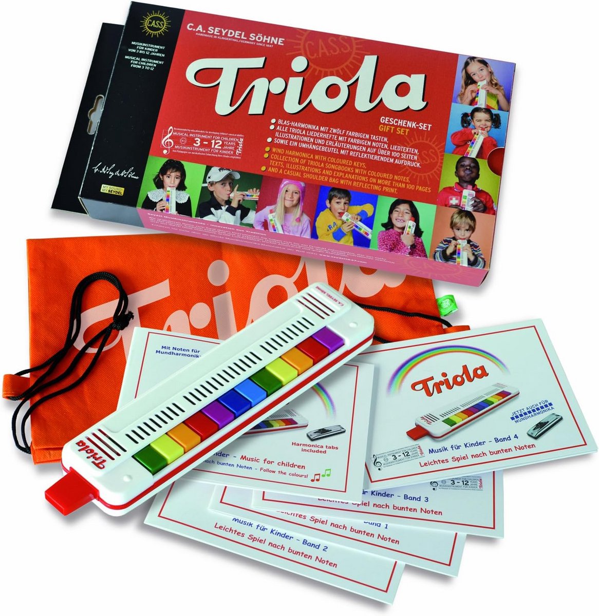Compleet Geschenkpakket Triola met 5 Muziekboekjes en Draagtas voor Kinderen