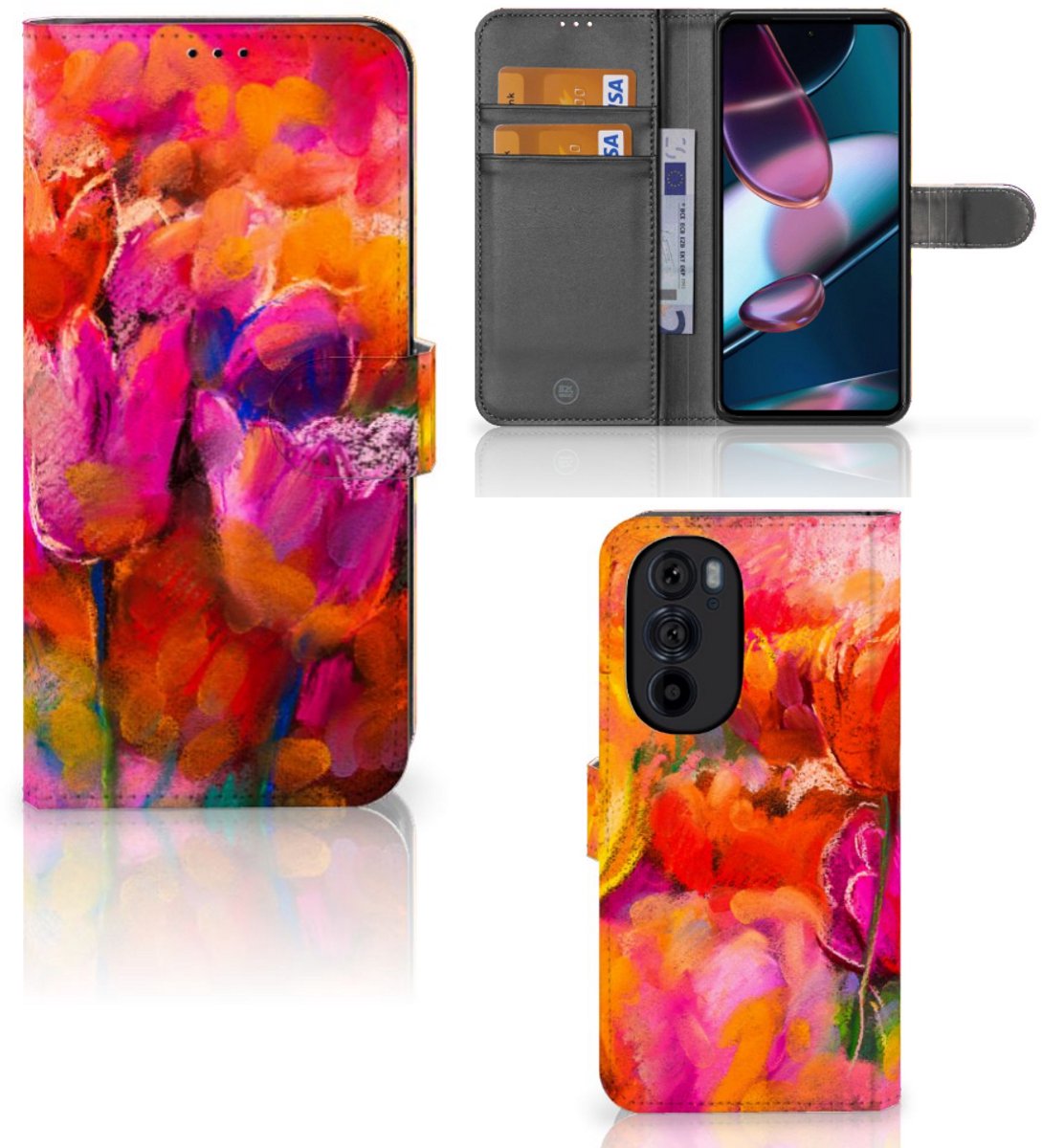 Hoesje Motorola Edge 30 Pro Tulips
