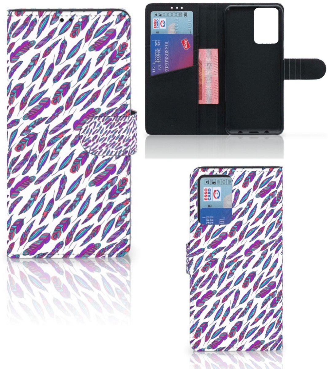 Xiaomi Redmi Note 10 Pro Telefoon Hoesje Feathers Color