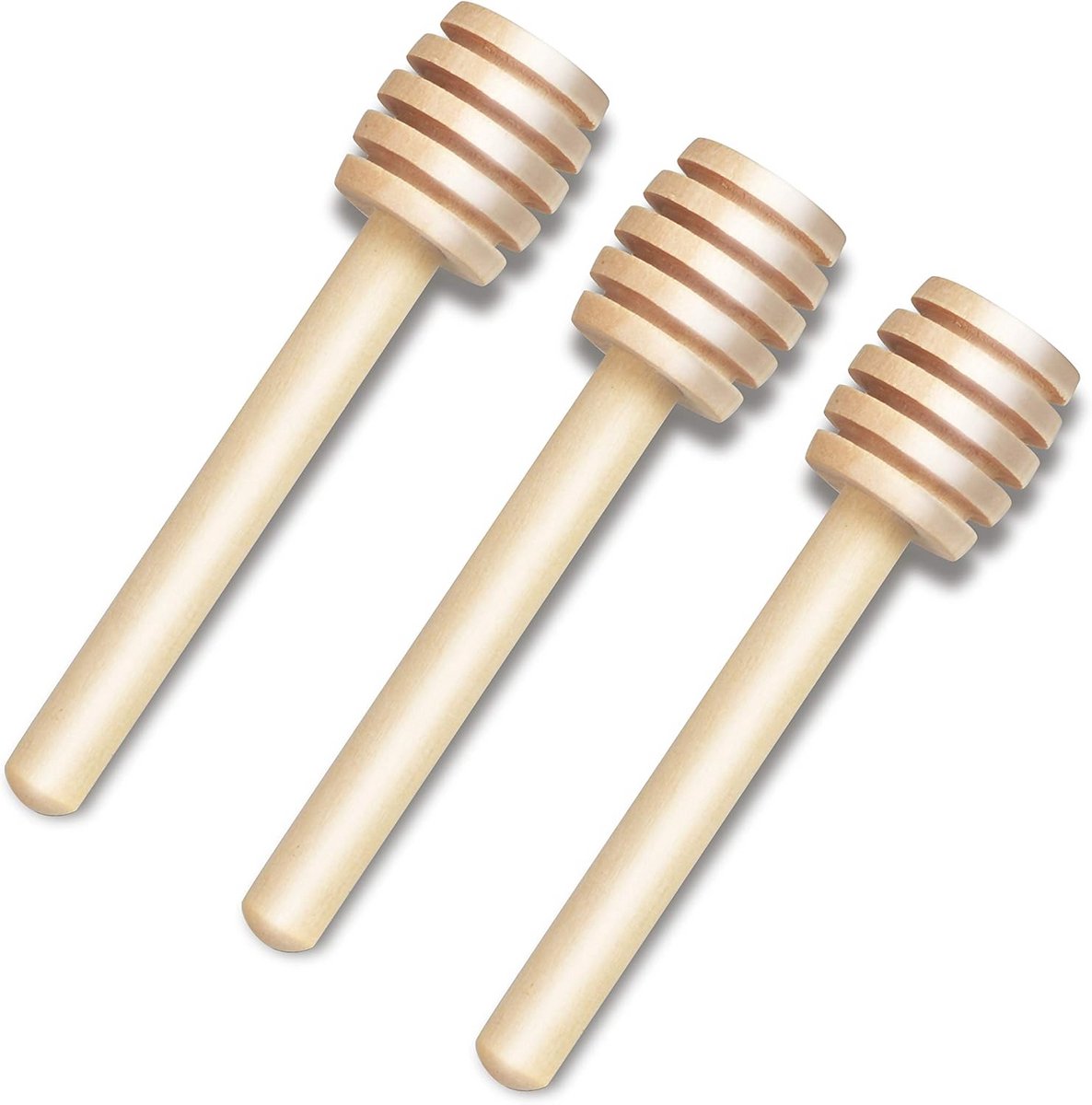 Houten Honing Roerstaafjes - 3 Stuks Mini Honinglepels
