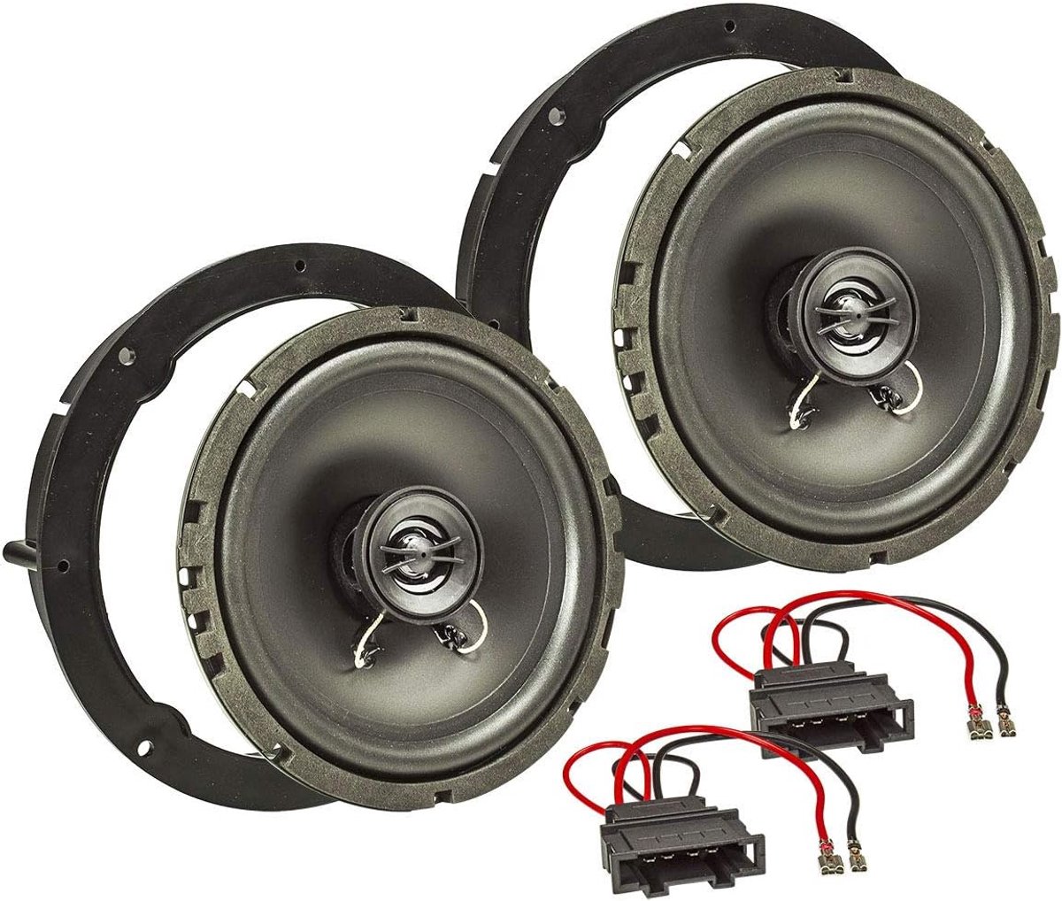 Luidsprekerinstallatieset Compatibel met VW Golf, Polo, Passat, Amarok en Jetta - 165 mm Coaxiaal Systeem