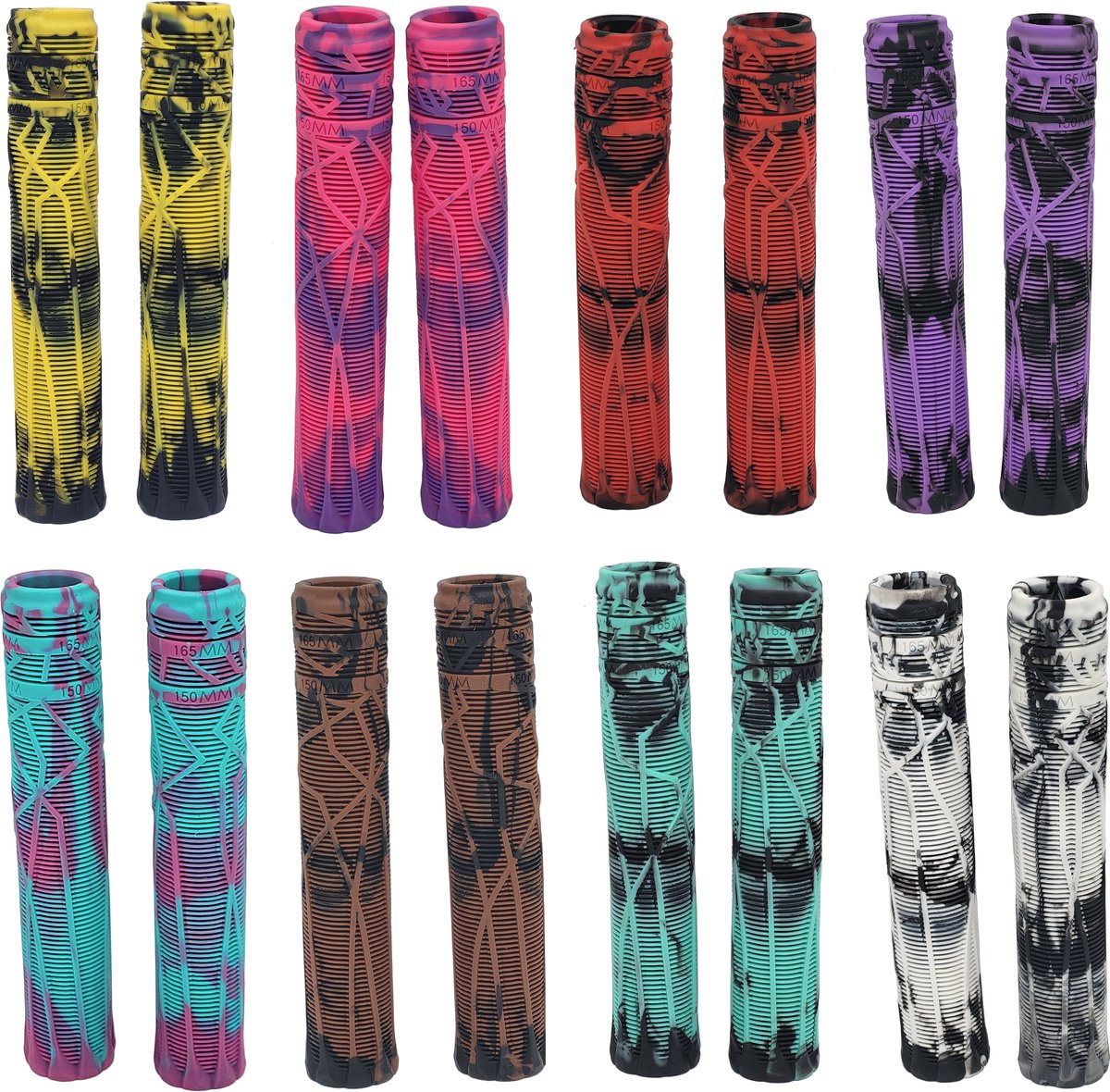 Zipit Almighty Grips 180mm Double Color Stuntstep Handvatten