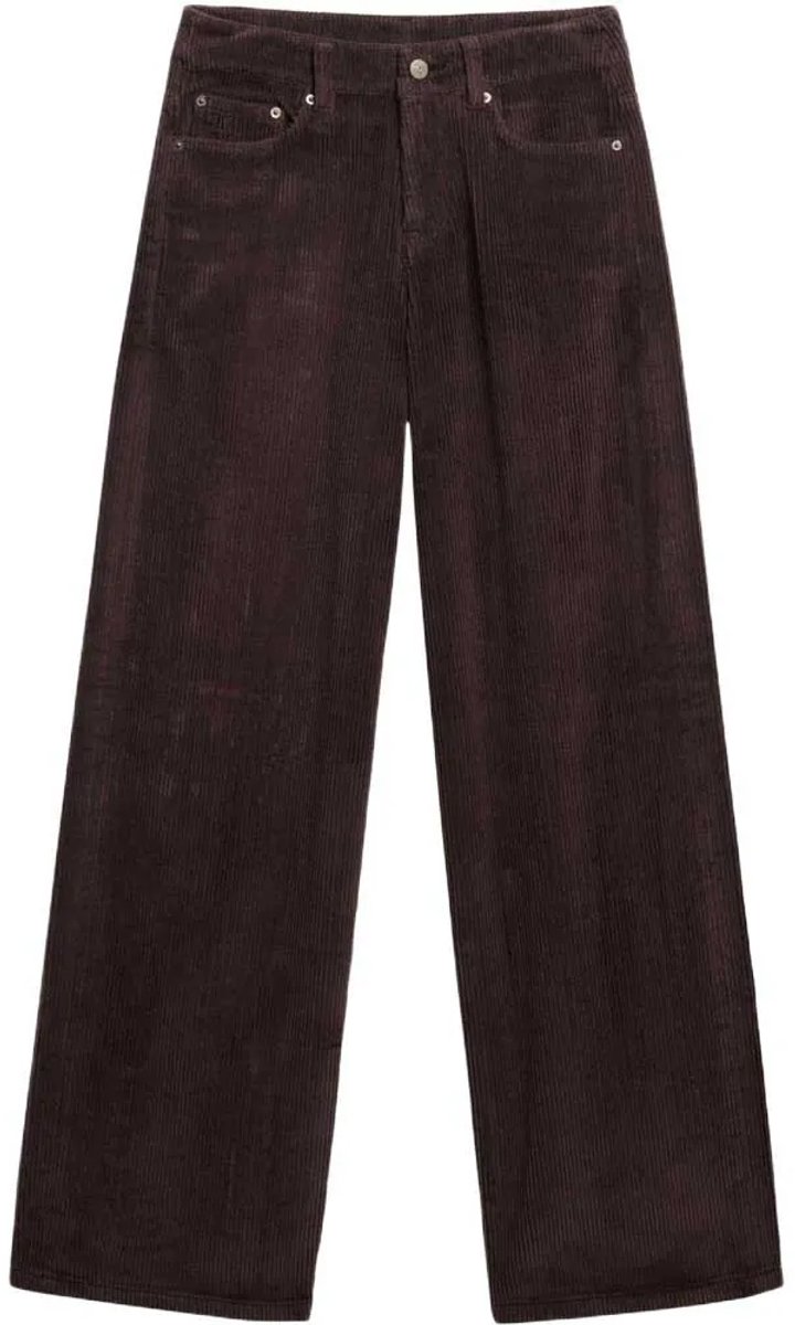 Superdry Baggy Jumbo Cord Broek 26 30 Vrouw Bruin