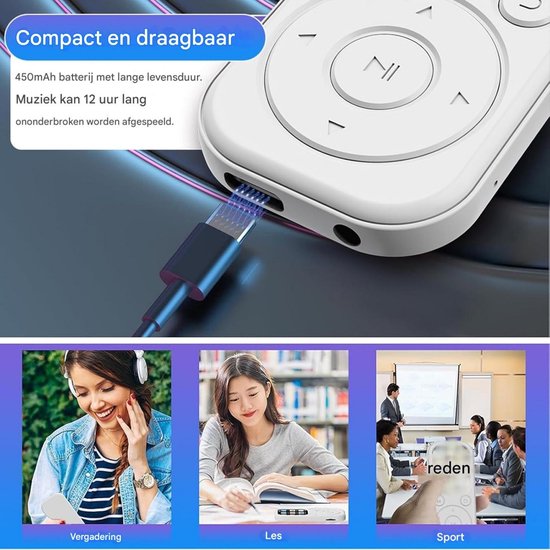 longziming -Bluetooth Mp3-speler - Hifi-luidspreker - Draadloos Met Bluetooth 5.4 En HiFi-geluid - 1 Stuk - Voor Sport En Reizen van Longziming — afbeelding 4