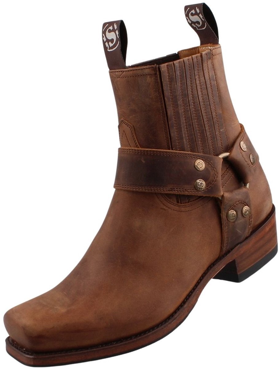 Sendra heren biker enkellaars 8286 bruin