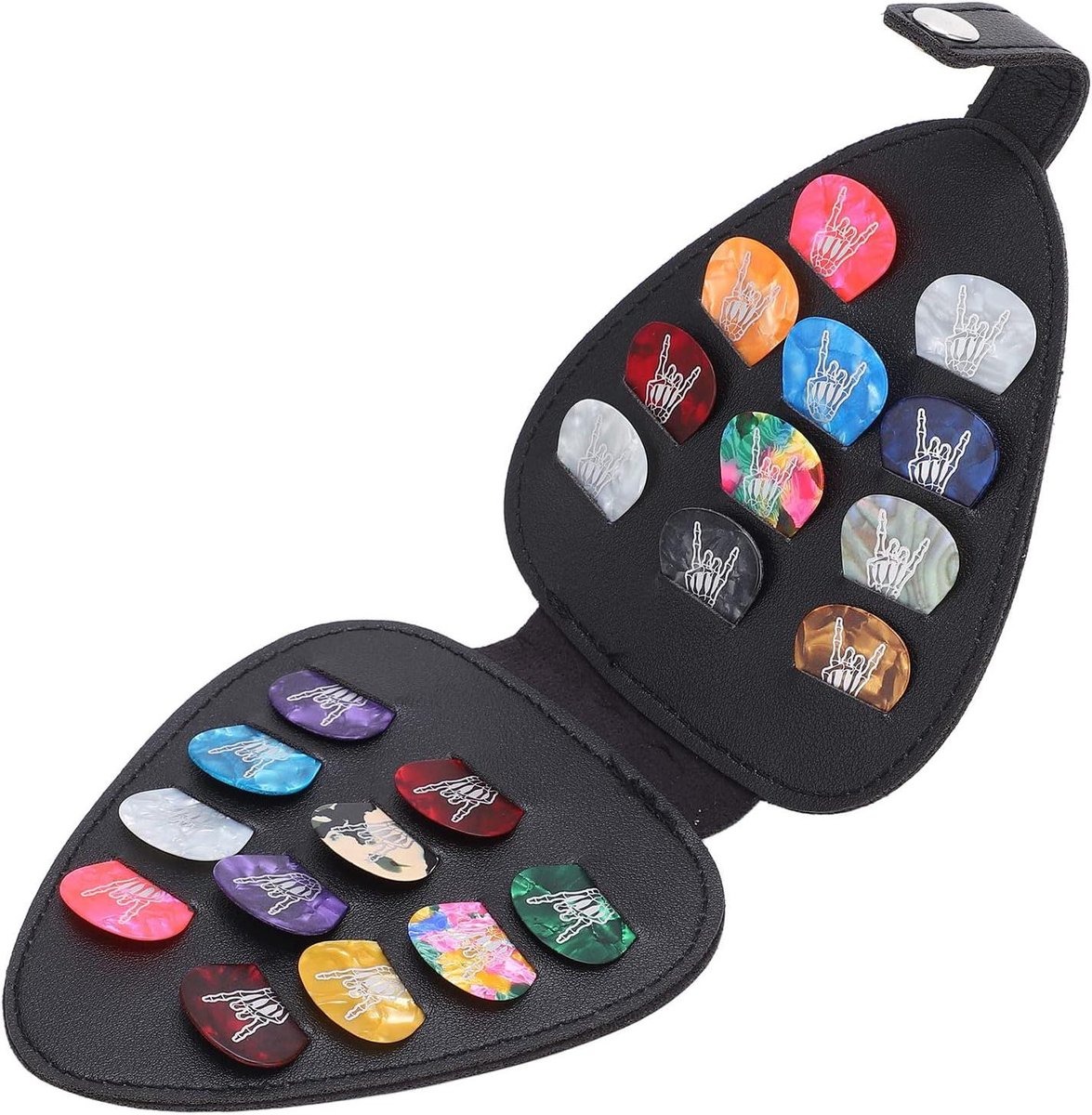 Plectrum Houder voor Gitaar - Handige Tas met Grote Opslagcapaciteit (22 stuks)