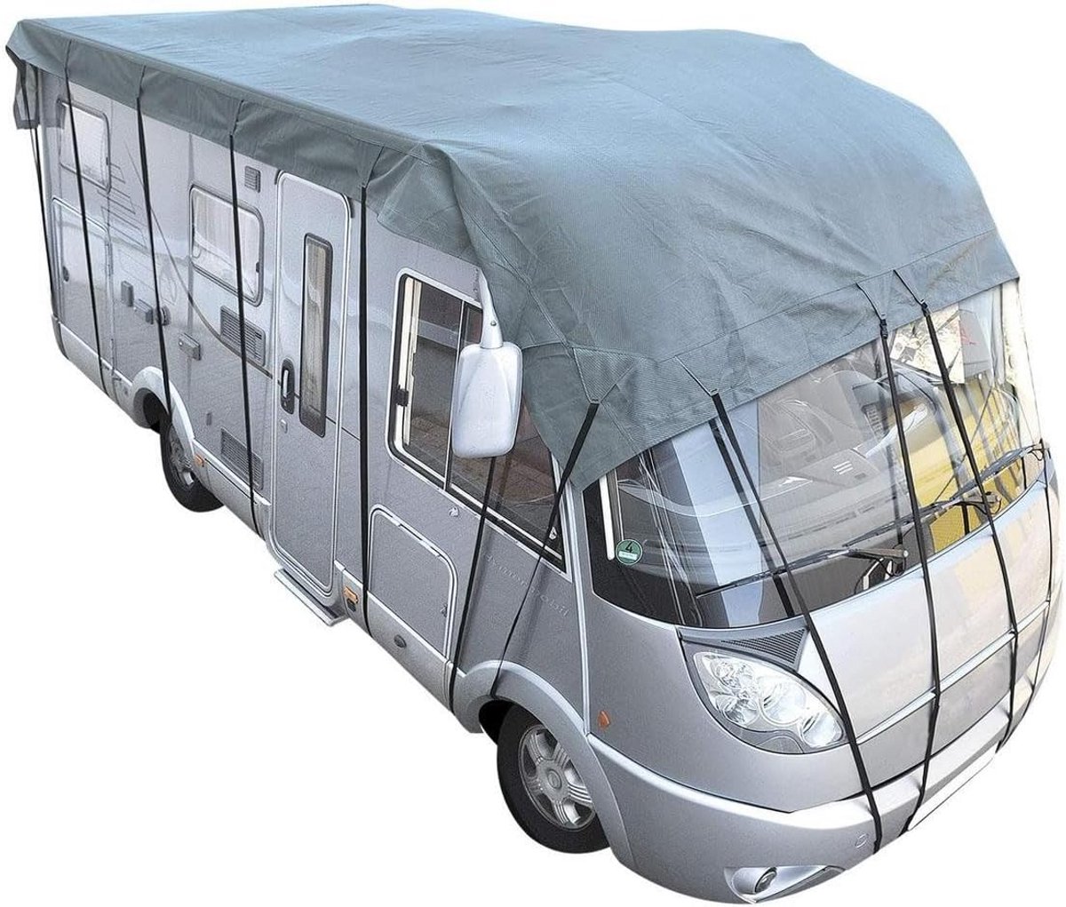 Universeel Caravan Dak Beschermzeil Grijs 6 x 3 meter - Waterafstotend en UV-bestendig