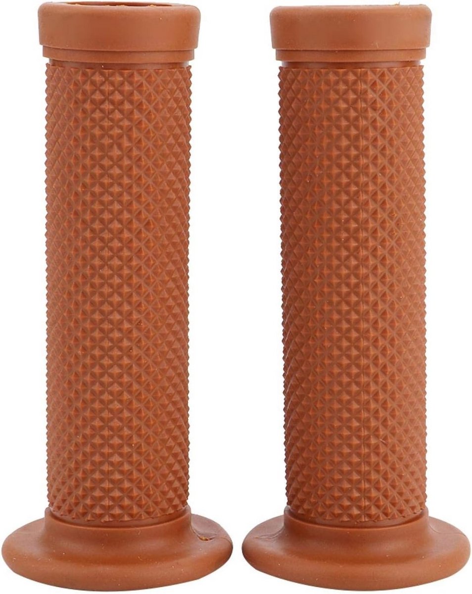 Universele Vintage Motorfiets Stuurgrepen 22mm - Set van 2 Stuks met Ster Decoratie