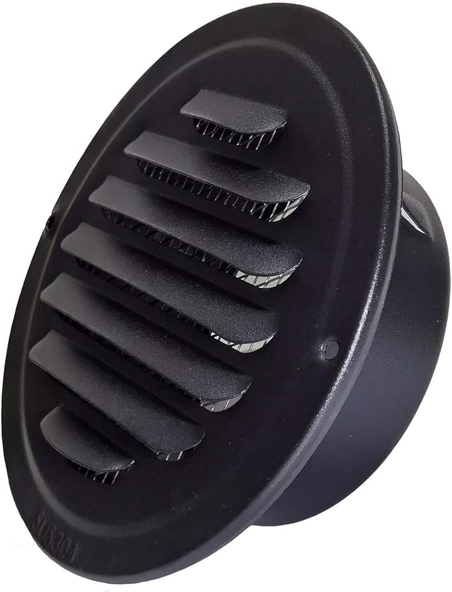 Ronde Ventilatie Rooster 150mm RVS met Insectenhor - Afzuigventiel