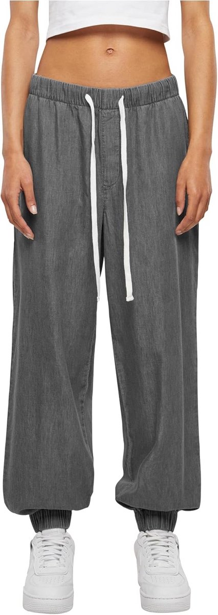 Dames Joggingbroek Licht Denim - Comfortabele Casual Trainingsbroek met Taps Toelopende Pasvorm