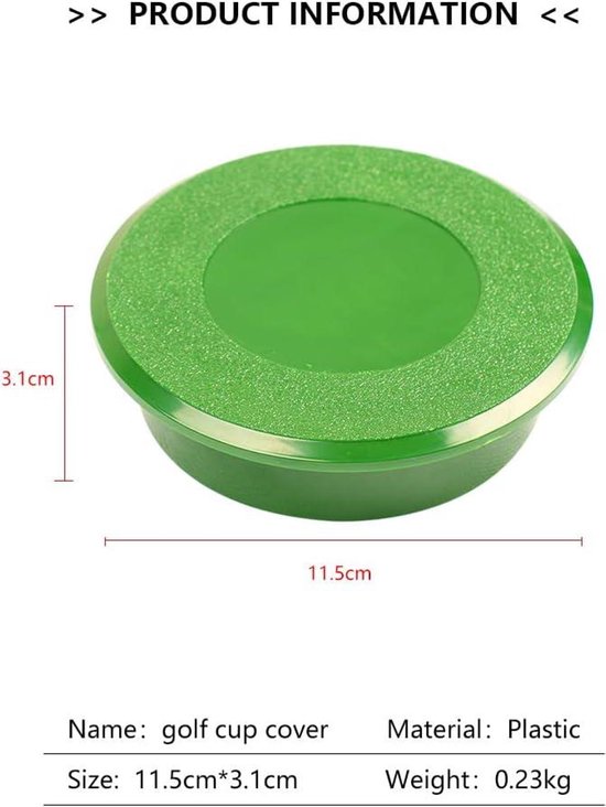 Putting Green Hole Cup voor Golf Praktijk Training - Ideaal voor Thuiskantoor en Reizen, Duurzaam Materiaal. van Merkloos — afbeelding 2