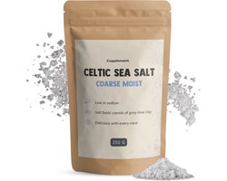 Cupplement Keltisch Zeezout 250 gram - zeezout grof - niet keltisch zeezout fijn - Keltisch zout - Grof Celtic Sea Salt Guérande
