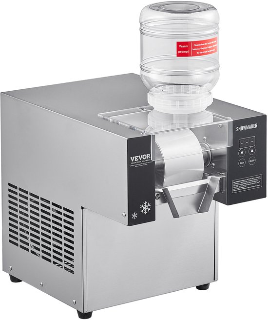 VEVOR CommerciëLe Sneeuwvlokijsmachine 80 KG/24 UUR Ijsscheerapparaat Roestvrij Staal van Vevor — afbeelding 2