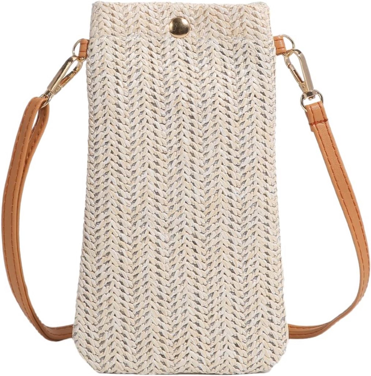 Schoudertas voor Dames - Compacte Telefoon- of Strandtas met Verstelbare Band