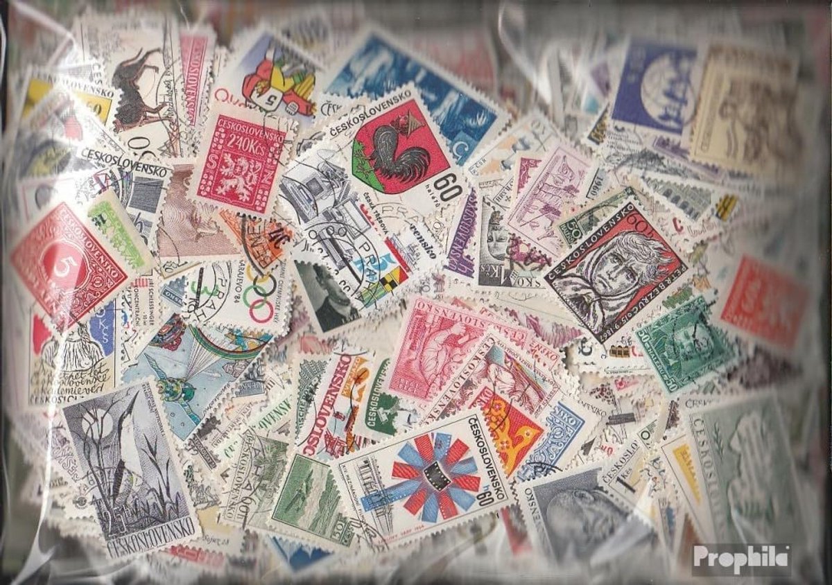 Groot Pakket 2000 Verschillende Postzegels Slowakije