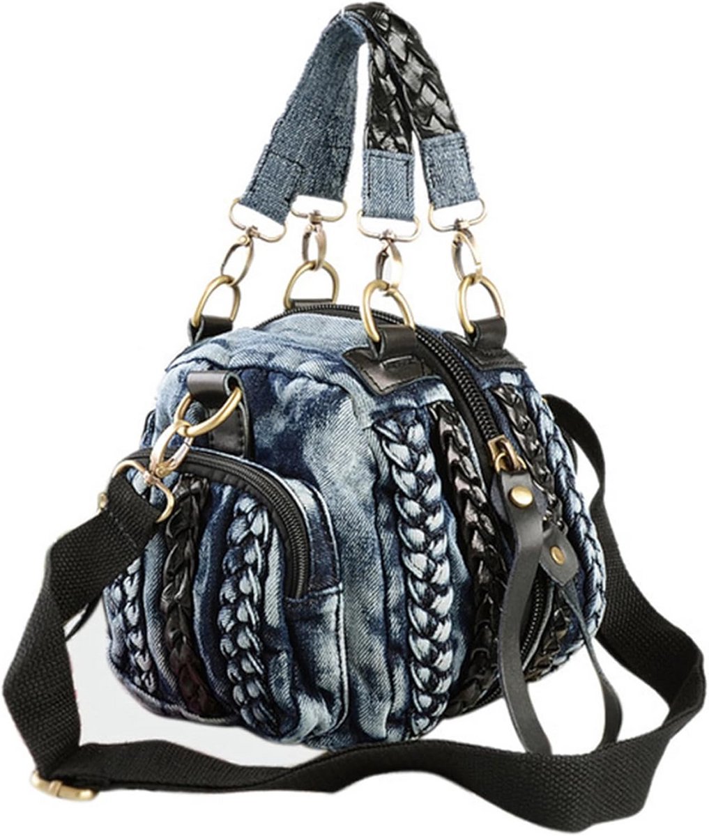 Schattige Denim Schoudertas voor Dames - Recht en Wast Wast Kwaliteit