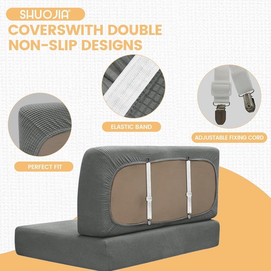 Hoes voor Caravan Kussens Stretch Jacquard - Antislip Bankhoezen voor Camper en Zitmeubels - Wasbaar — afbeelding 2