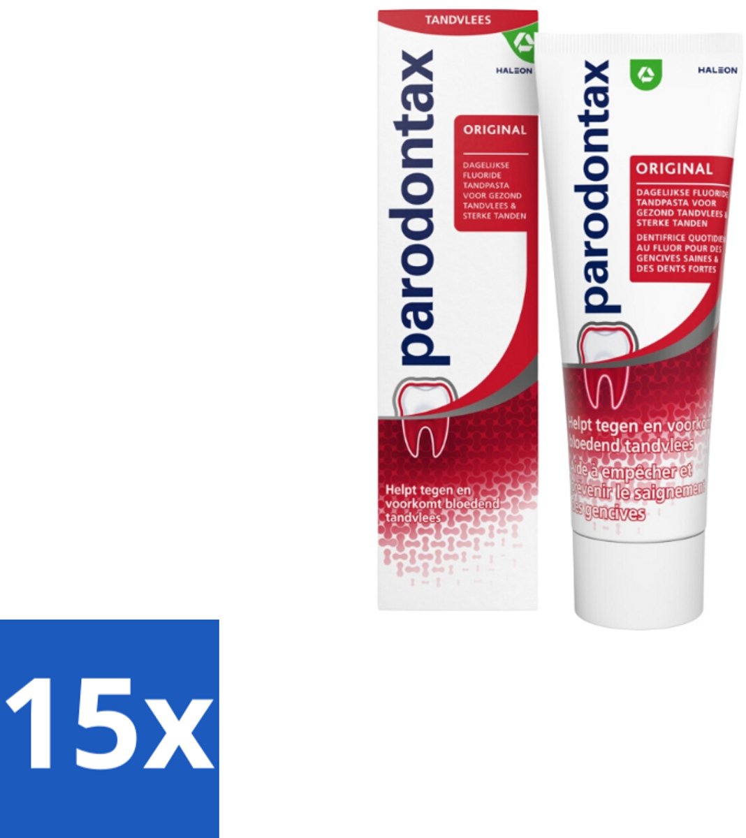 Parodontax - Tandpasta - Original - 75ml - Bulkverpakking - 15 stuks