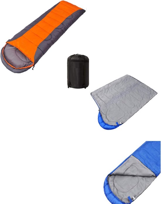 Waterdichte slaapzak voor kamperen en reizen, incl. compressiezak — afbeelding 3