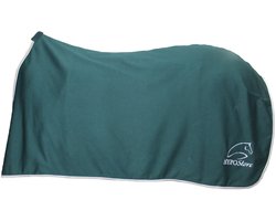 HypoStore Fleecedeken Logo Donkergroen-115-165