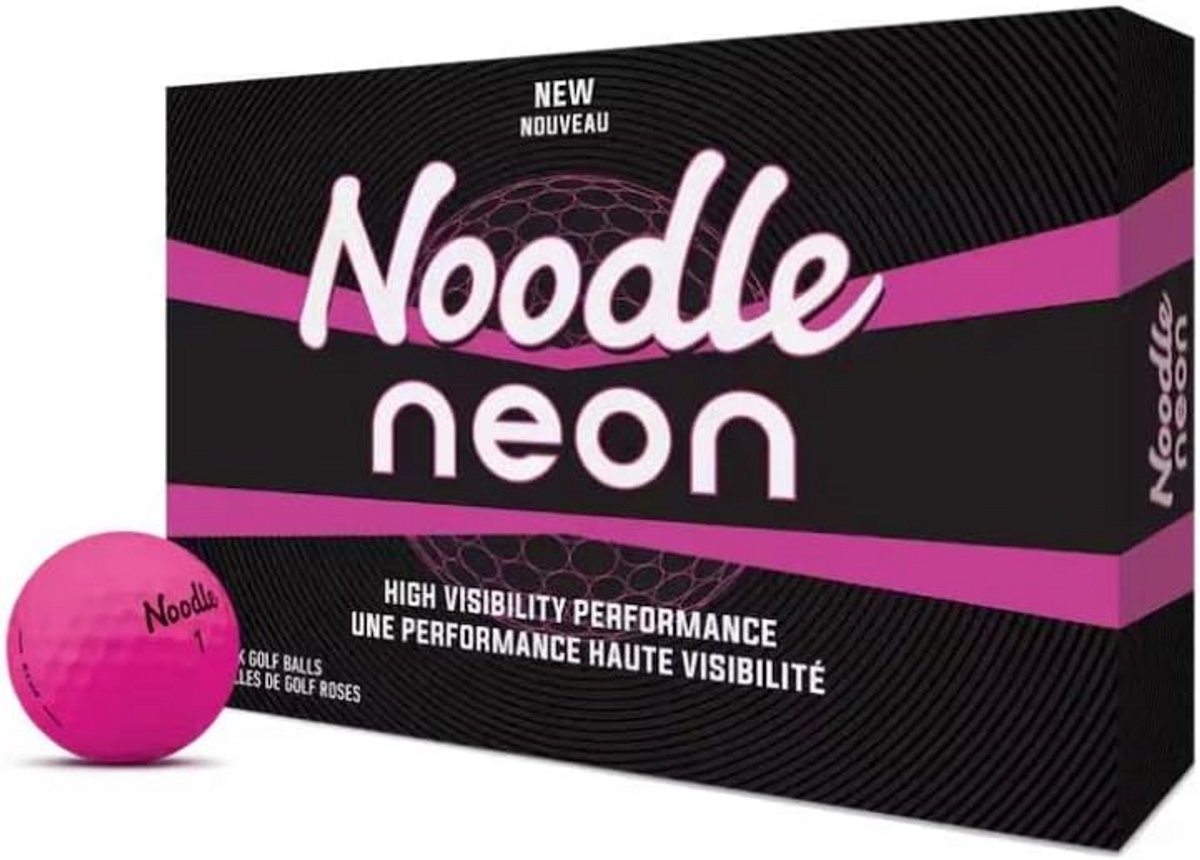 Lange en Zachte Golfballen Neon Roze - Lage Compressie