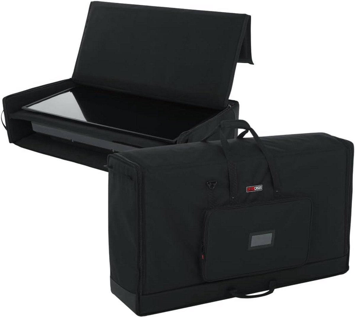 Gevoerde Nylon Draagtas voor 2 LCD Schermen Monitoren of TV's 40-45 inch