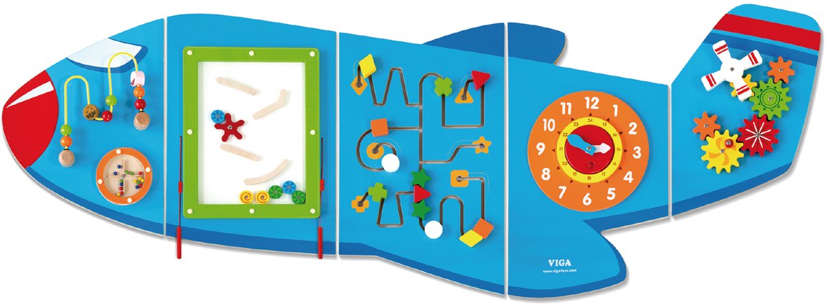 Viga Toys® Vliegtuig Wandspel - Toys