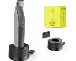 Ecotivity Oplaadstandaard Geschikt voor Philips OneBlade - Oplader - Staande & Zelfklevende Wandhouder met Plakstrip - Oplaadhouder - OplaadStation - Quick Charging - Mesjes - vervangmesjes - Inclusief Oplaad Kabel 1M