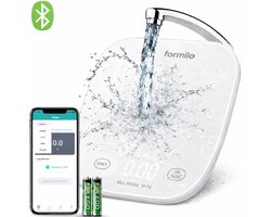 Formilo Keukenweegschaal Digitaal - Weegschaal Keuken - Precisie Weegschaal - Keuken Weegschaal - inclusief app - Weegschaalkeuken - 1 gram - 5 kg - Tarra functie - Incl. Batterijen