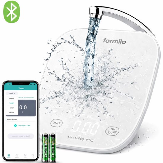 Diyife 10kg/1g Oplaadbare Keukenweegschaal, USB & Beschikbare Batterij
