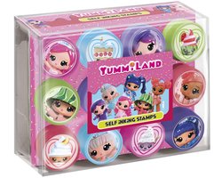Yummiland Totum zelfinktende stempels 12 stuks - creatief speelgoed meisjes vanaf 3 jaar stempelen knutselen