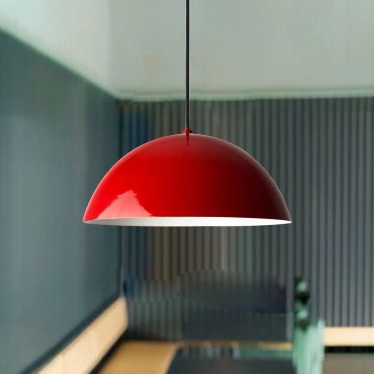 Bamyum Lipeo Hanglamp Industrieel Metaal Ø26 cm, Vintage Hanglamp, E27 Pendellamp