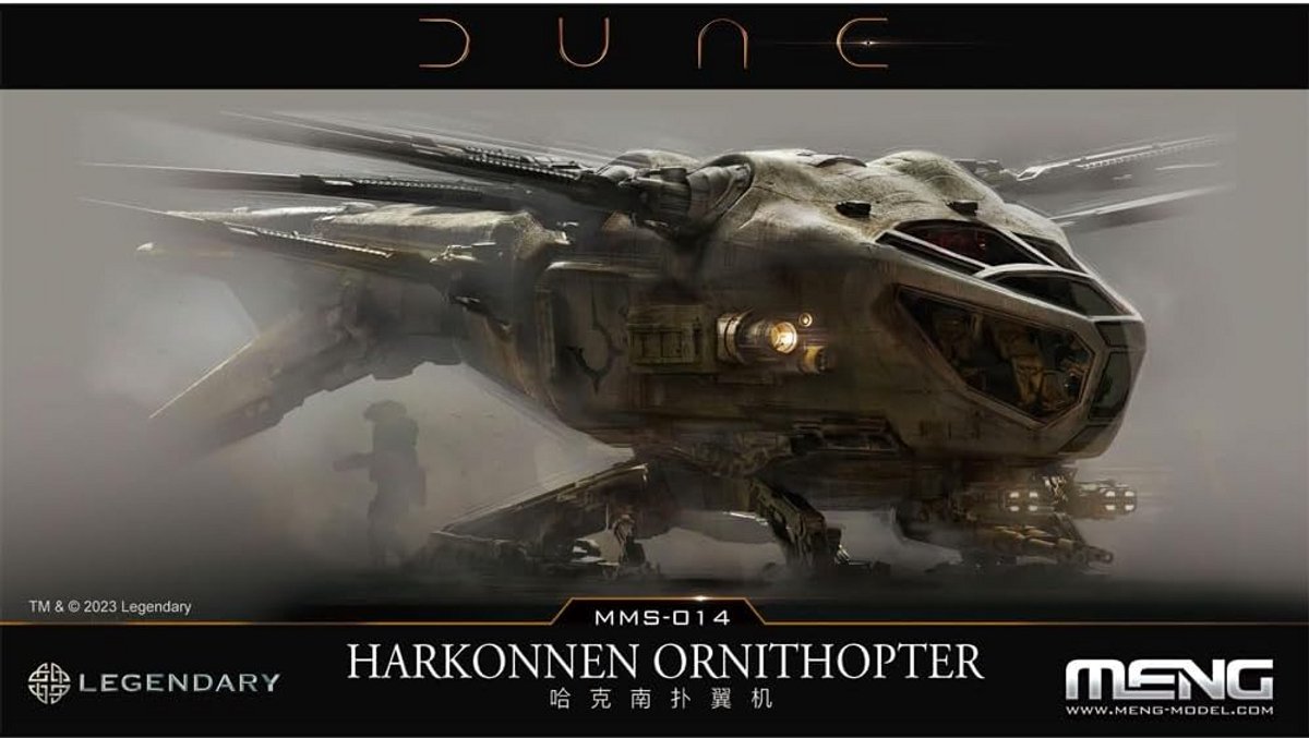 Modelbouwset Ornithopter Harkonnen (Dune) - Gedetailleerd Schaalmodel