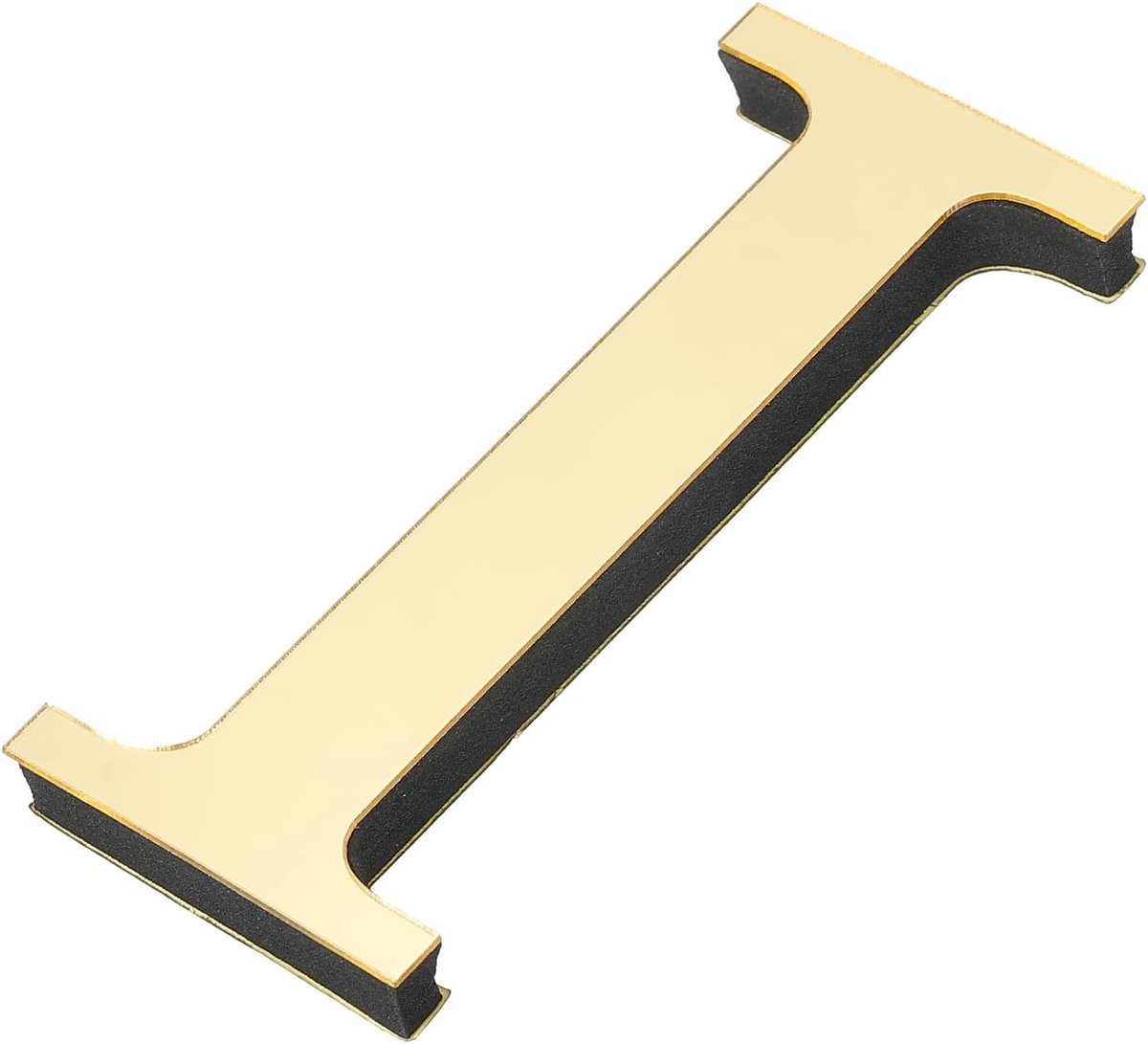Zelfklevend 3D Spiegel Letter Muursticker Decoratie Licht Goud Acryl