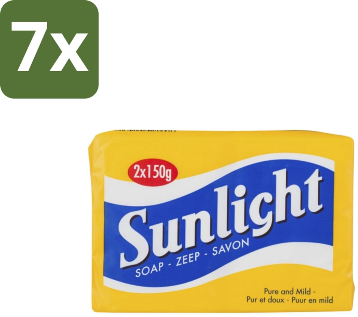 Sunlight – Huishoudzeep – Klassiek – 150 g - Bulkverpakking - 7 stuks