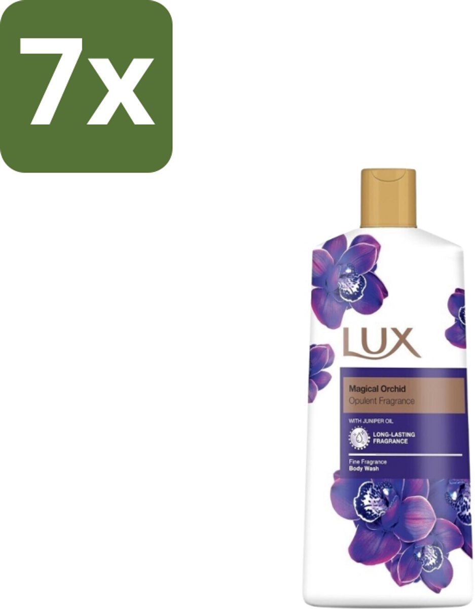 Lux – Body Wash – Magical Orchid & Juniper Oil – 600 ml - Bulkverpakking - 7 stuks