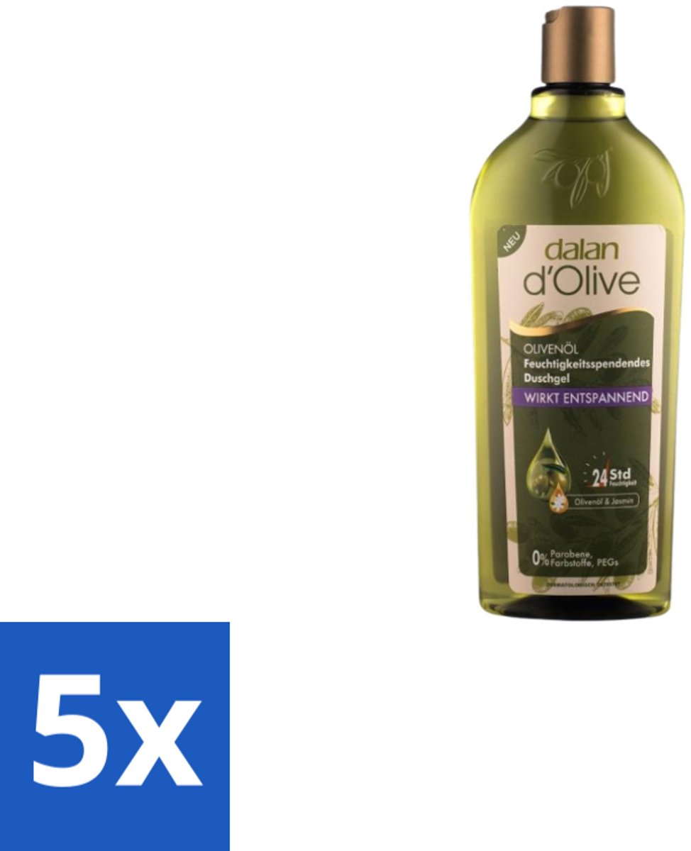 Dalan d’Olive – Douchegel – Relaxing – 400 ml - Bulkverpakking - 5 stuks