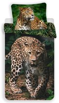 Housse de couette Animal Pictures Leopard - Simple - 140 x 200 cm - Vert