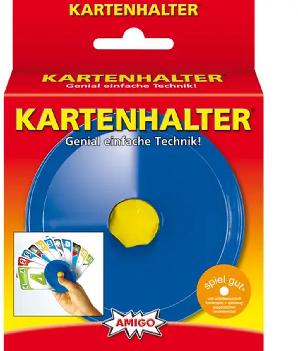Kaartenhouder Blauw | Kaartstandaard voor 30 Speelkaarten | Kunststof Kaarthouder voor Kinderen en Senioren
