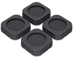 4 stuks - Wasmachine trillingsdemper-Trillingsmat- Antislipmat-Antislip rubber-Voetjes Droge-Anti Vibratie-Zwart