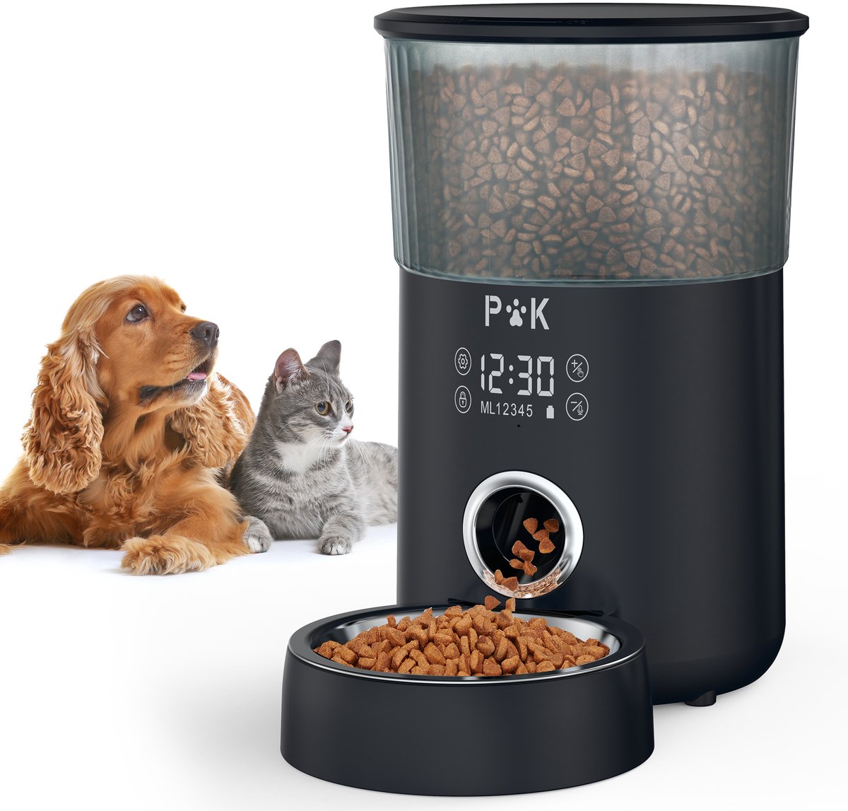 Balimo Automatische voerbak kat en hond 4L - Voerautomaat - Automatische voerbak voor Katten en Honden - Voerdispenser