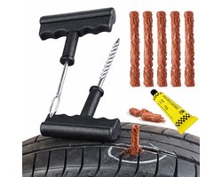 Bandenreparatieset Auto – Complete Autoband Reparatie Set – Prop Reparatie Set voor Lekke Band – Compact & Gebruiksvriendelijk