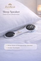 ZenRest® Sleep Speaker – Bluetooth Onder-Kussen Geluidsmodule – White Noise & Rustgevende Geluiden – Zonder Oordopjes – USB-C Oplaadbaar – Timerfunctie