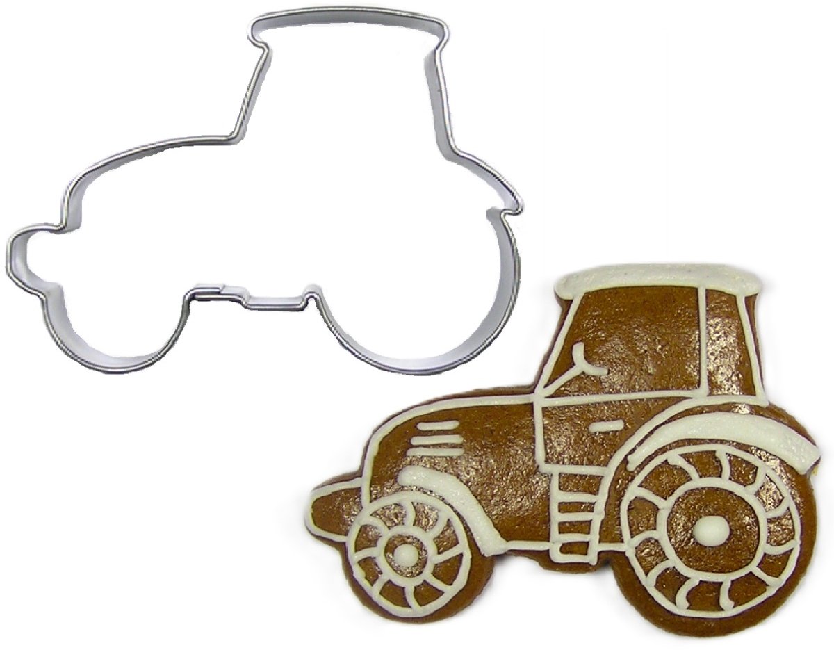 BrandNewCake Uitsteker Tractor RVS 7cm