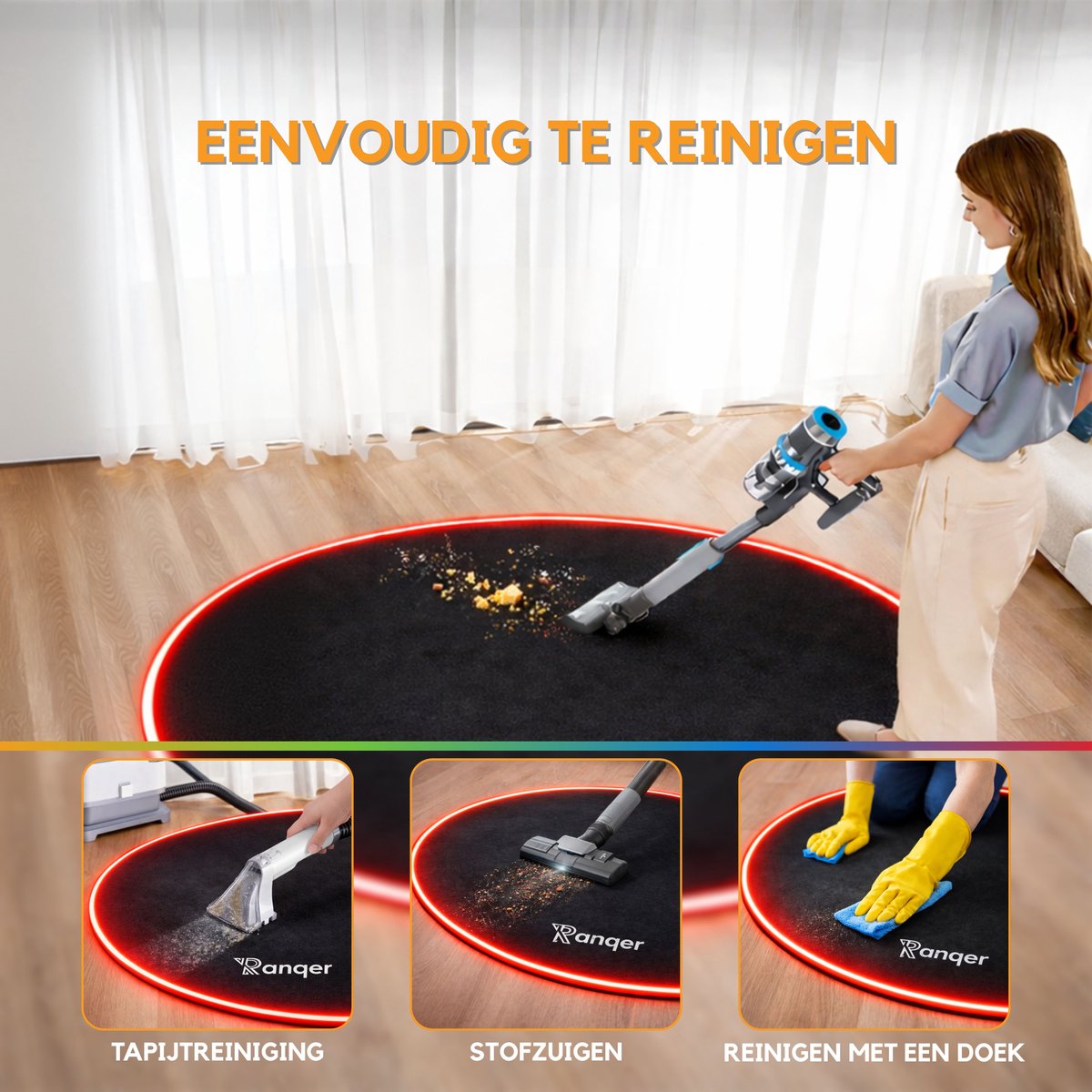 Ranqer Gaming Chair Mat RGB - afbeelding 3