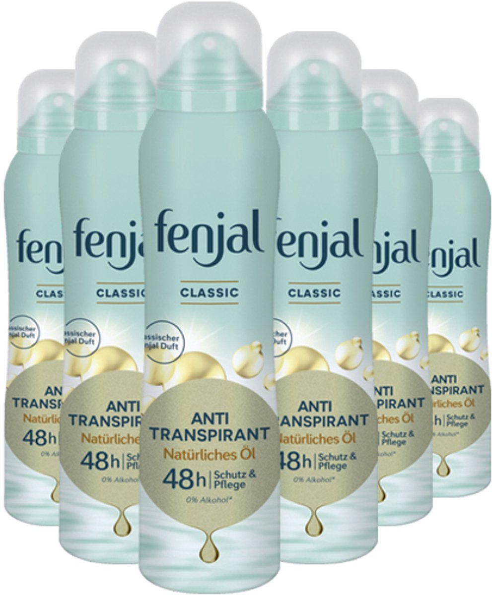 Fenjal Deodorant Spray Classic - voordeelverpakking - 6x 150ml