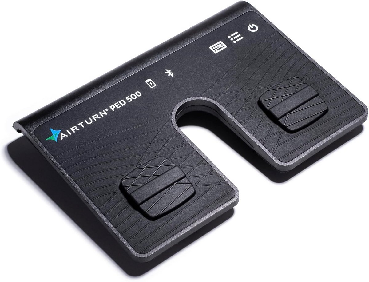 Draadloos Bluetooth Voetpedaal voor Pagina Omslaan - Slank en Draagbaar